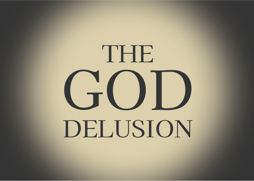 Book cover of "The God Delusion" by Richard Dawkins